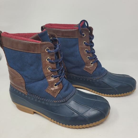 Tommy Hilfiger Women's Brown and Navy Blue Boots Roberta 9m - Picture 7 of 7